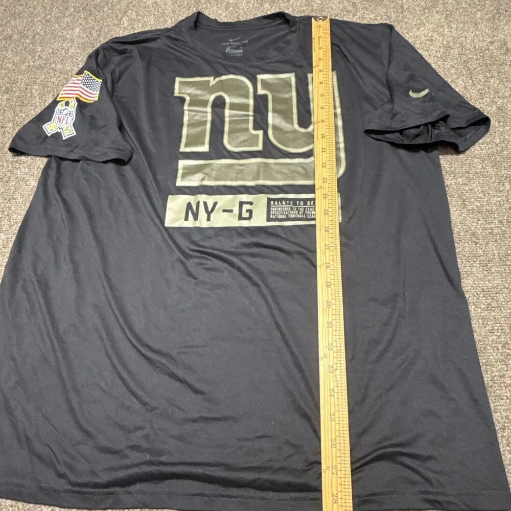 Men's 2XL Nike Black New York Giants 2020 Salute to Service Performance T-Shirt